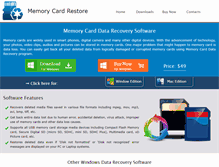 Tablet Screenshot of memorycardrestore.com